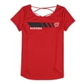 thumbnail image 1 of Touch Womens University of Wisoncin Badgers Open Racerback Graphic T-Shirt wis M, 1 of 2