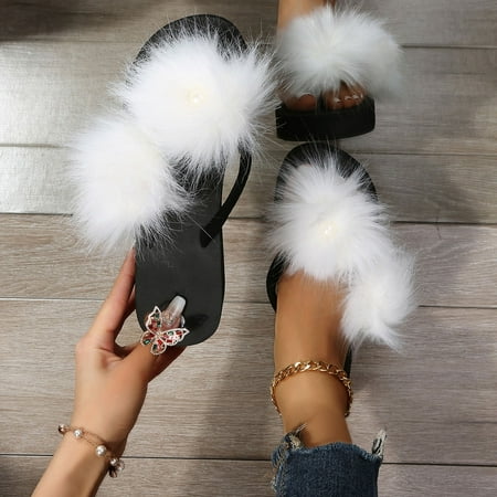 

Christmas Women s Summer Feather Rhinestones Non Slip Home Bathroom Slip On Wedge Beach Open Toe Breathable Sandals Flip Flops Shoes