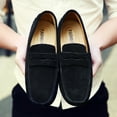 thumbnail image 6 of Big Size Men's Casual Loafers Slip On Leather Shoes Lightweight Driving Shoes Moccasins Classic Penny Loafer Flats Boat Shoes, 6 of 10