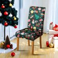thumbnail image 6 of Christmas Stretch Chair Covers Set of 1 Removable Washable Dining Chair Protectors for Holiday Party Home Decor(C), 6 of 6
