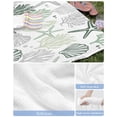 thumbnail image 6 of Sage Green Coastal Beach Towels Oversized Super Absorbent, Summer Beach Starfish Coral Nautical Lightweight Bath Towel Quick Dry Sets For Bathroom/Pool/Rv Camping/Beach Play/Gym Room/Picnic 23"x47", 6 of 8