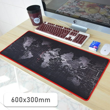 TSV Extended Gaming Mouse Pad Large Size 600x300mm Non-Slip Rubber Base with Stitched Edges Ideal for Office Computer PC Keyboard and (Best Non Gaming Pc)