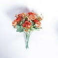 thumbnail image 6 of Efavormart 4 Bushes | 12" Terracotta Real Touch Artificial Silk Rose Bridal Bouquet, Faux Flowers, 6 of 11
