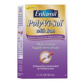 Poly·Vi·Sol with Iron - Pediatric Multivitamin Supplement - 1500 IU Strength - Drops - 1.67 (Best Iron Supplement Without Constipation)