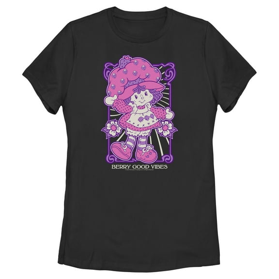 Women's Strawberry Shortcake Neon Vibes  Graphic T-Shirt