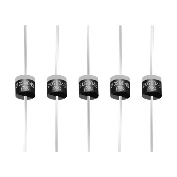 Uxcell 5Pcs 20SQ045 Schottky Rectifiers Diode, 20A 45V R-6 High Current Electronic Direct Plug-in Rectifiers Diodes