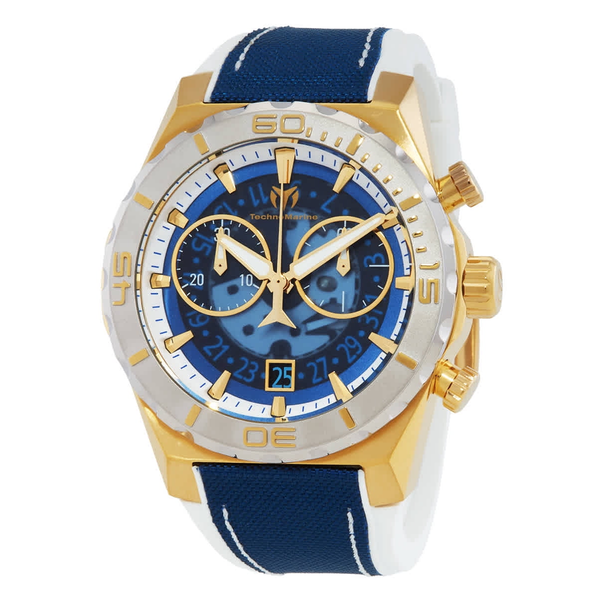 TechnoMarine Cruise Medusa Chronograph Gold Dial Men