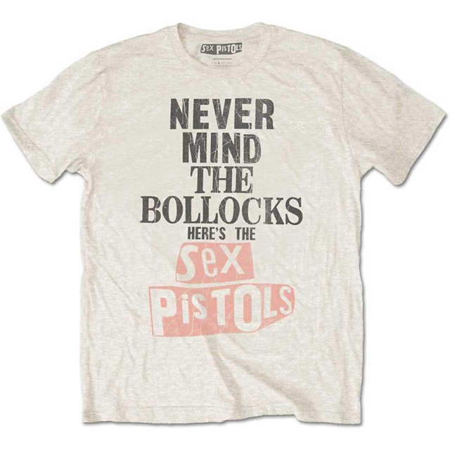 Sex Pistols - Camiseta Bollocks Efecto Envejecido para Adultos Unisex (Natural)