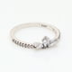 thumbnail image 4 of Anillo de muestra de pétalo brillante con diamantes bañado en plata, anillo de lujo con forma de copo de nieve y flores, regalo sorpresa, 4 of 5