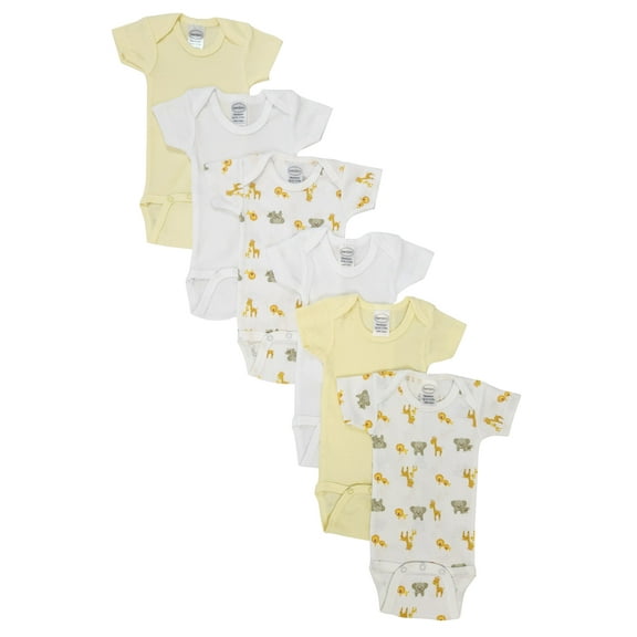 Unisex Baby 6 Pc Bodysuits