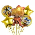 thumbnail image 4 of 5pcs Dragon Ball Z Ballons Set Anime Figures Goku Models Foil Ballons Cartoon Boy Toys Birthday Party Decoration Supplie Gifts, 4 of 8