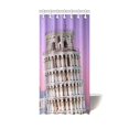 thumbnail image 1 of ABPHQTO Torre inclinada de Pisa Cortina de ducha Cortina de ducha impermeable 90x180 cm, 1 of 2