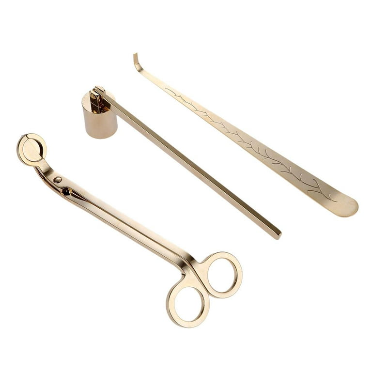 1pc Stainless Steel Candle Snuffer Scissor Wick Cutter Extinguisher Tool  For Aromatherapy Candles