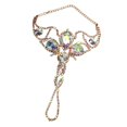 thumbnail image 4 of Pulsera de danza del vientre con cadena, joyería brillante, accesorios de disfraz para mujer con diamantes de imitación Oro, 4 of 8