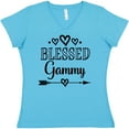 thumbnail image 3 of Inktastic Blessed Gammy Grandmother Women's V-Neck T-Shirt, 3 of 5
