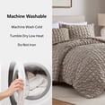 thumbnail image 5 of Mainstays King Comforter Set, All-Season, 3-Piece, Washed Stone Puffy Seersucker, 5 of 10