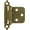 Antique Brass, variant on Liberty Polished Brass Self-Closing Overlay Hinge (2-Pack) H0103BL-PB-U