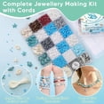 thumbnail image 3 of Ocean Beads for Bracelet Making Kit – 715PCS Jewellery Making Kit with Sea Turtle Shell and Starfish Charms 21 Styles Beads for Jewellery Making – DIY Bracelet & Necklace Craft Set for Girls & Adults, 3 of 6