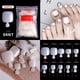 thumbnail image 1 of Uñas francesas puntiagudas, uñas sin costuras, uñas transparentes, uñas postizas, 1 of 1