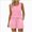 W42-Red, variant on Women’s Tank Tops Wide Leg Elastic Waist Short Pockets Two Piece Summer Outdoor