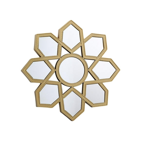 DOLITY Miroir Mural Vintage, Accessoires Photo Miroir de Salle de Bain pour Meuble-Lavabo Miroir Rond Décoratif pour Arrière-Plan Salon Entrée Couloir Ornement