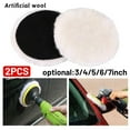 thumbnail image 2 of 34567'' Wool Polishing Pads Buffing Pads w/ Hook Loop Back for Cutting Polishing, 2 of 4