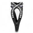 thumbnail image 4 of Womens Light Black Ring Anillo Para Mujer Stainless Steel Ring with AAA Grade CZ in Amethyst Dinah, 4 of 4