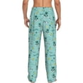 thumbnail image 6 of Cauagu Hawaiian Style Mens Pajama Pants Sleep & Lounge Pants,PJ Bottoms with Pockets-Medium, 6 of 7