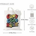 thumbnail image 2 of Glory to God in the Highest. Savior King Christian Women Men Canvas Bag 1Pc, 2 of 5