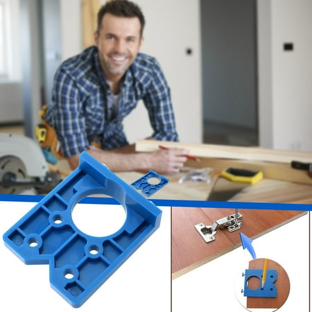 

Yedhsi Hot Positioner Hinge Fixture Installation Wood Drill Guide Rail Hinge Hole Cabin Clearence!