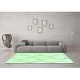 thumbnail image 3 of Ahgly Company Indoor Square Solid Emerald Green Modern Area Rugs, 4' Square, 3 of 4