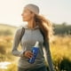 thumbnail image 5 of Yuarrent Frasco blando fácil de limpiar de 500 ml para estilos de vida activos, actividades al aire libre, botella de agua, taza para correr Escalada azul, 5 of 6
