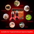 thumbnail image 3 of AIICIOO Reptile Red Heat Lamp Infrared Spotlight Reptile Amphibious 2 Pack 50W, 3 of 7
