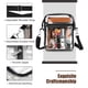 thumbnail image 4 of Bolsa transparente MoKo aprobada por el estadio para mujer bolso cruzado con correa ajustable color negro, 4 of 5
