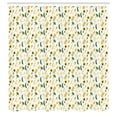 thumbnail image 2 of Ambesonne Agricultural Shower Curtain, Beet Sunflower Corn, 69"Wx84"L, Pale Orange Olive Green, 2 of 4