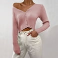 thumbnail image 2 of Vedolay Women Sweater Long Sleeve Knit Draped Open Cardigan Coat Pink,XL, 2 of 5
