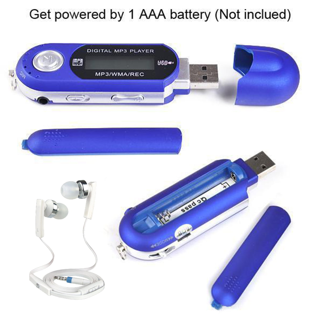Portable Mp3 USB Digital MP3 LCD Screen Support 32GB TF Card & FM Radio - Walmart.com