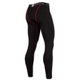 thumbnail image 3 of IWRICH Men's Tight Sportswear Gym Workout Running Leggings Camo Sports Workout Pants 04-Red XL, 3 of 9