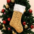 thumbnail image 2 of Zmeidao Christmas Stockings, Sequins Hanging Stocking Sparkle Xmas Stocking Gift Candy Treat Bag for Tree Fireplace Holiday Christmas Party Decorations, 2 of 4
