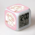 thumbnail image 6 of Sanrio My Melody Kuromi Alarm Clock Kawaii Hello Kitty Cartoon Desktop Colorful Night Light Clock Student Bedroom Decoration, 6 of 10