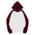thumbnail image 3 of FAIWAD Womens Oversized Hoodies Long Sleeve Drawstring Hooded Sweatshirts Color Block Casual Tops with Pocket, 3 of 6