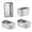 Small-6, variant on Stainless Steel Loaf Pans Set of 4, Large & Medium, For Baking Bread, Lasagna, Brownies and Cakes