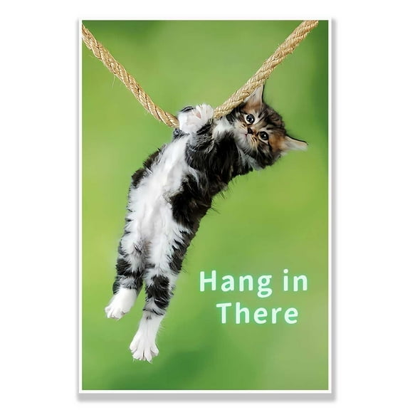 Hang In There Cat Poster for wall Art-Canvas Prints for Home Decor poster