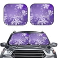 thumbnail image 2 of Saiise Snowflakes for Foldable Car Sun Shades (2-Pack) Offer Sun Protection with an Easy-fold Design for Convenient Windshield Shading-Large, 2 of 6