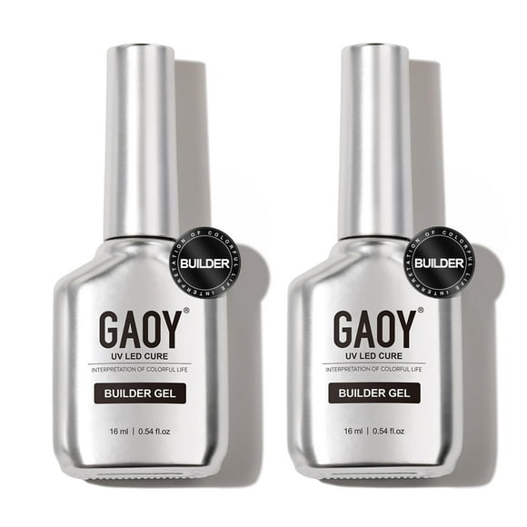 Gel constructor GAOY 16 ml x 2 para fortalecer y extender las uñas