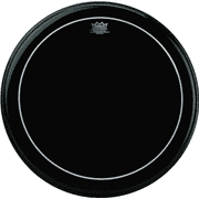 Remo ES-1624-PS - 24" Pinstripe Ebony Bass Drumhead