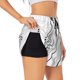 thumbnail image 1 of Balery Cute Ghost Simple Drawing Pantalones cortos deportivos para mujer con forro y dos bolsillos, elásticos, para entrenamiento, gimnasio, yoga-Small, 1 of 7