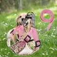 thumbnail image 4 of Conjunto de arnés y correa para perro, chaleco reflectante , cómodo y transpirable para perro, arnés acolchado para , viajar, caminar Rosa Talla M Sunnimix Arnés de chaleco para cachorros, 4 of 8