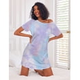 thumbnail image 2 of Ekouaer Nightgowns for Women Cotton Sleep Shirts Short Sleeve Nightshirt Crew Neck Night Gown Comfy Sleepwear Nightdress, 2 of 6