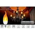 thumbnail image 1 of Bombilla de luz con efecto de llama, bombillas de luz parpadeante e12 3w, bombillas de luz de fuego de candelabro de vela de 3 modos mupoo, para jardín doméstico C ZefeiWu 8390606873958, 1 of 1
